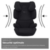 Seggiolino auto CYBEX Solution X i-Fix - Da 3 a 12 anni - Nero Puro