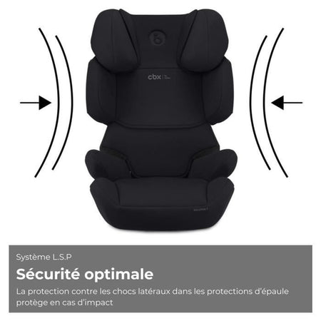 Seggiolino auto CYBEX Solution X i-Fix - Da 3 a 12 anni - Nero Puro