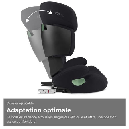 Seggiolino auto CYBEX Solution X i-Fix - Da 3 a 12 anni - Nero Puro
