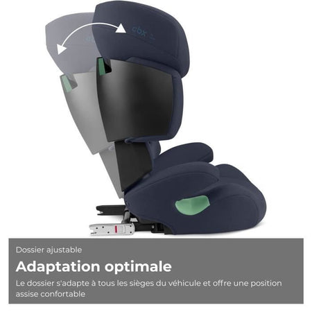 Seggiolino auto CYBEX Solution X i-Fix - Da 3 a 12 anni - Blue Moon
