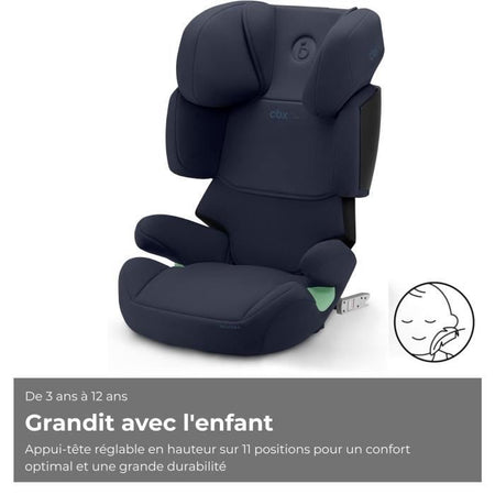 Seggiolino auto CYBEX Solution X i-Fix - Da 3 a 12 anni - Blue Moon