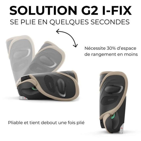 Seggiolino auto - CYBEX - Solution G2 i-Fix Plus Tessuto - Grigio pietra