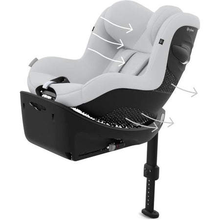 Seggiolino auto girevole a 360 Sirona G i-Size - Grigio nebbia - CYBEX