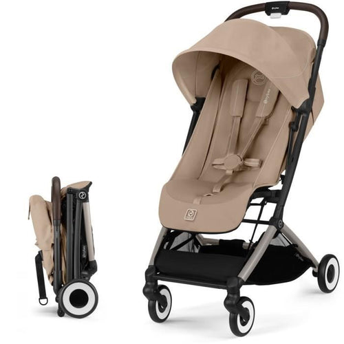 CYBEX - Passeggino ultracompatto e confortevole - ORFEO - 4 ruote - Beige Mandorla