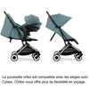 CYBEX - Passeggino ultracompatto e confortevole - ORFEO - 4 ruote - Stormy Blue