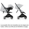 CYBEX - Passeggino ultracompatto e confortevole - ORFEO - 4 ruote - Grigio nebbia