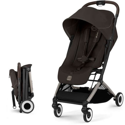 CYBEX - Passeggino ultracompatto e confortevole - ORFEO - 4 ruote - Marrone cioccolato