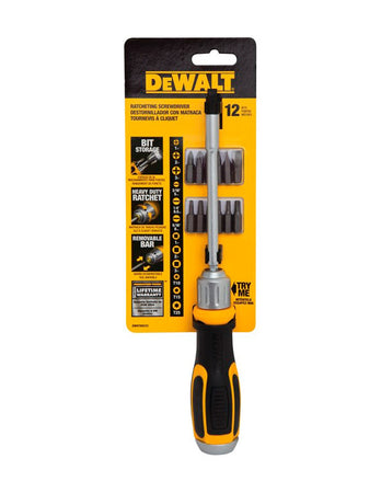 Cacciavite a cricchetto multi-bits DeWALT DWHT69233