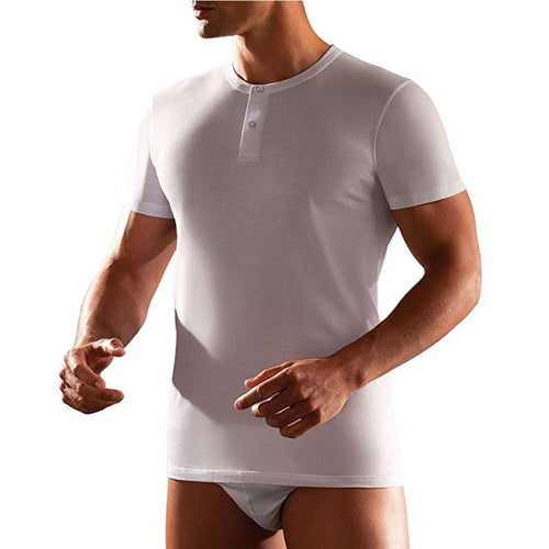 Cagi T-Shirt Serafino 1308 in Cotone Natural Comfort S16 - Passarelli Biancheria