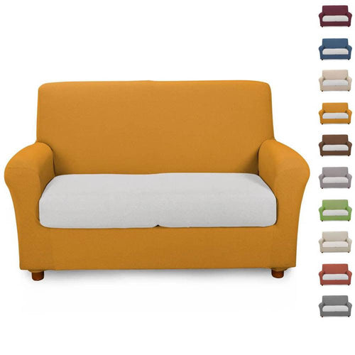 Caleffi Copridivano Eleasticizzato Cambio Melange in Cotone - Varie Dimensioni - Passarelli Biancheria