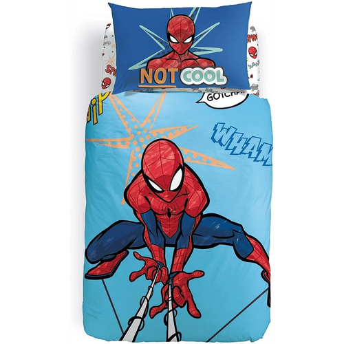 Caleffi Disney Completo Copripiumino per Letto Singolo Spiderman Cool 10107909 D60 - Passarelli Biancheria