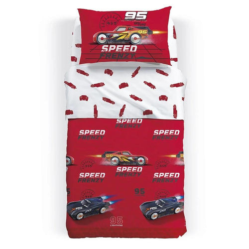 Caleffi Copriletto Trapuntato per letto Singolo Cars Frenzy D68 - Passarelli Biancheria