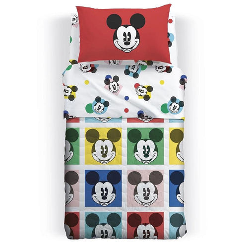 Caleffi Copriletto Trapuntato per Letto Singolo 1 Posto Mickey Colors D68 - Passarelli Biancheria