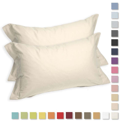 Caleffi Coppia Federe in Cotone di Flanella Invernale Tinta Unita D15 - Passarelli Biancheria