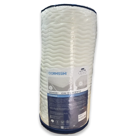 Caleffi Coprimaterasso Topper Memory Ioni d'argento Matrimoniale 2502S150