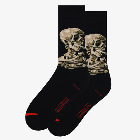 Calze Art Sox Head of a Skeleton Black