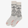 Calze Art Sox The Vitruvian Man Grey