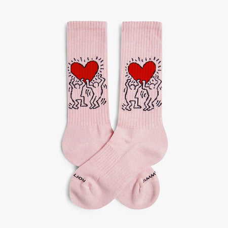 Calze Jimmy Lion Keith Haring Heart    multicolor