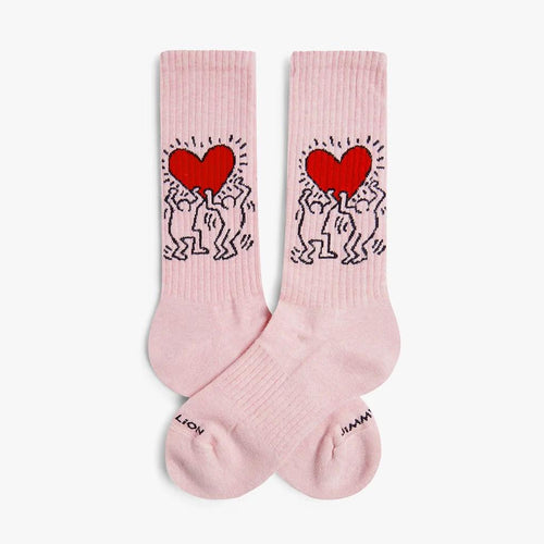 Calze Jimmy Lion Keith Haring Heart    multicolor