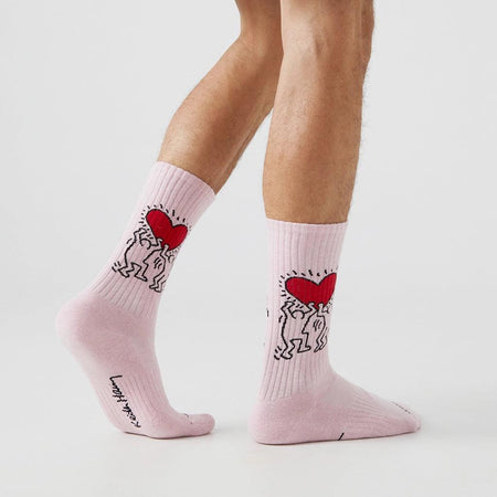 Calze Jimmy Lion Keith Haring Heart    multicolor