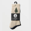 Calze Volcom Full Stone 3 pack khaki