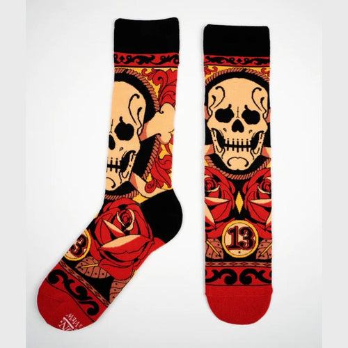 Calze  a Moon with a View Skull Roses