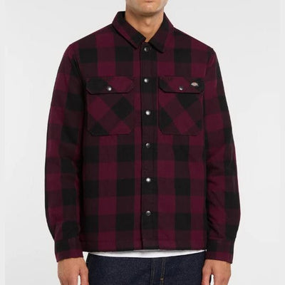 Camicia Dikies  Lined Sacramento Maroon