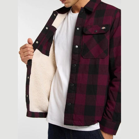 Camicia Dikies  Lined Sacramento Maroon