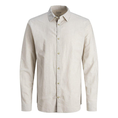 Camicia Jack & Jones Summer Linen Blend beige