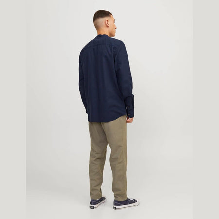 Camicia Jack & Jones Summer Linen Blend navy