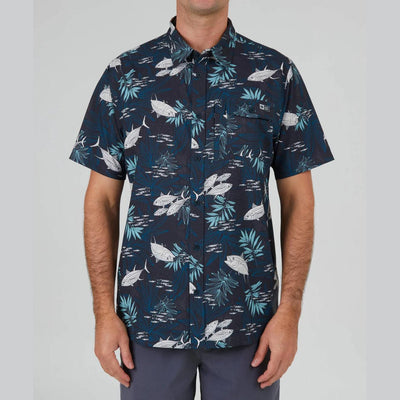 Camicia Salty Crew Feeding Frenzy midnight