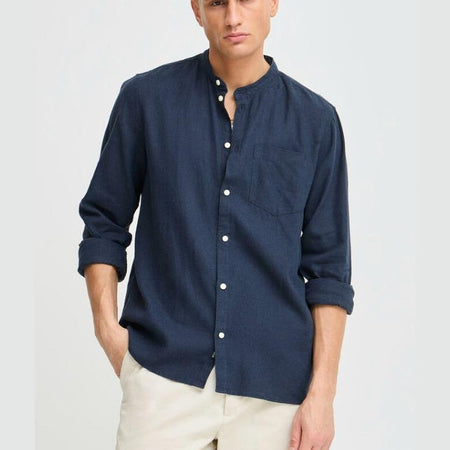 Camicia Solid Allan China Blue