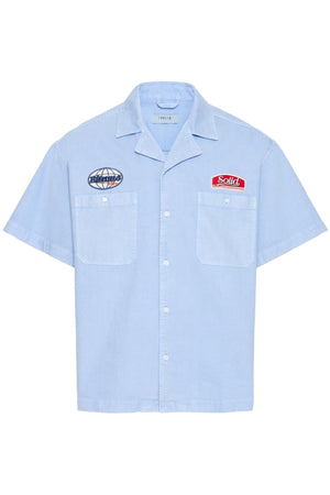 Camicia Solid Boone Blue