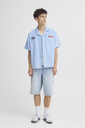 Camicia Solid Boone Blue