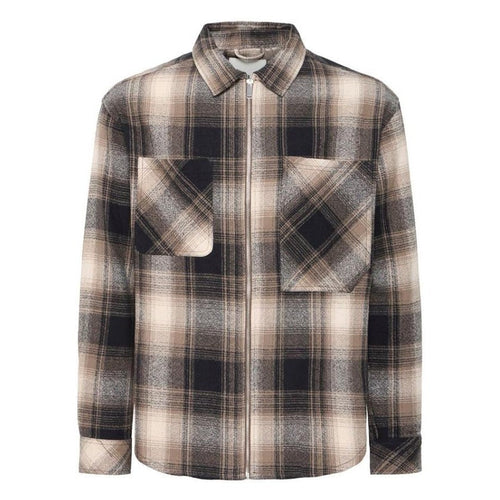 Camicia Solid Drikki slate blk brown