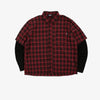 Camicia Wasted Paris Tartan Age black red