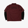Camicia Wasted Paris Tartan Age black red