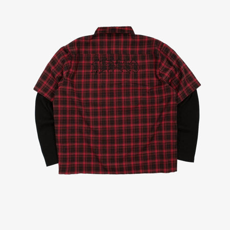 Camicia Wasted Paris Tartan Age black red