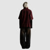 Camicia Wasted Paris Tartan Age black red