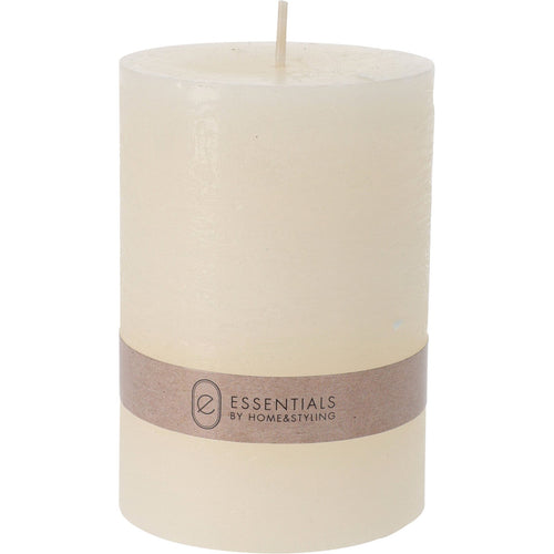 Candela decorativa Rustica cilindrica di cera a colonna da interno ed esterno