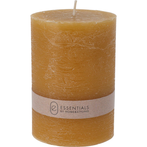 Candela decorativa Rustica cilindrica di cera a colonna da interno ed esterno