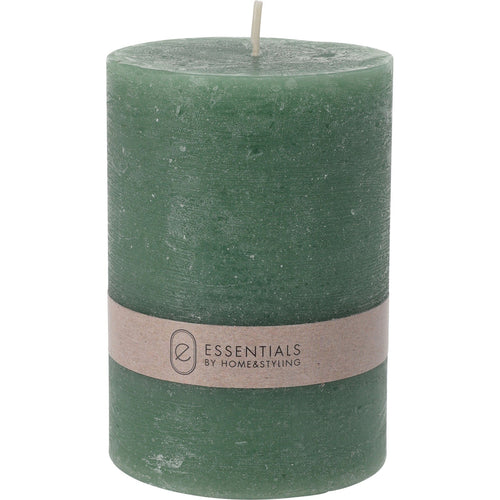 Candela decorativa Rustica cilindrica di cera a colonna da interno ed esterno