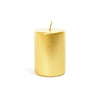 Candela pillar oro in cera 7Xh.10 cm - Mercury 81094MEY