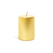 Candela pillar oro in cera 7Xh.10 cm - Mercury 81094MEY