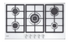Candy chg93wx/1 piano cottura 90cm inox, griglie in ghisa, inox, 5 fuochi