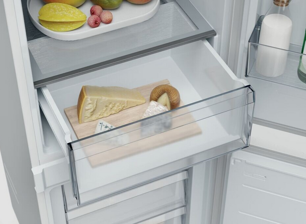 Candy cnbql3518ev frigorifero ad incasso,combinato 2 porte, low frost, classe e, bianco, l x p x a (mm) 540x550x1772