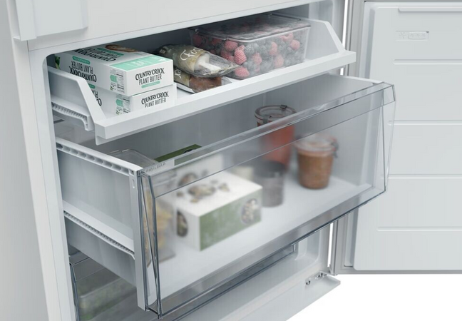 Candy cnbqt3719ew frigorifero combinato da incasso 70 cm 282 lt altezza 193 cm total no frost, classe e