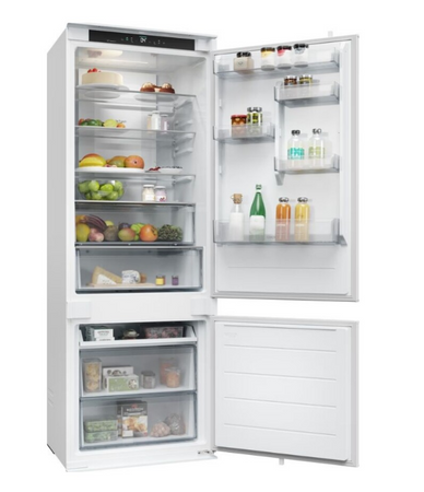 Candy cnbqt3719ew frigorifero combinato da incasso 70 cm 282 lt altezza 193 cm total no frost, classe e