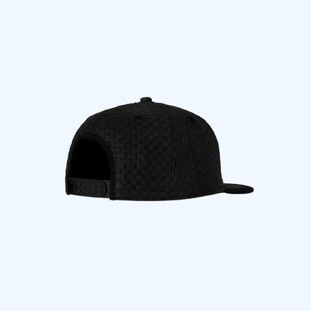 Cap Dolly Noir Straw Snap black