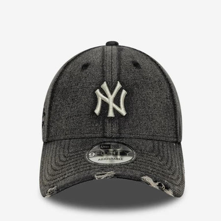 Cap New Era 940 Acid Wash Denim Black